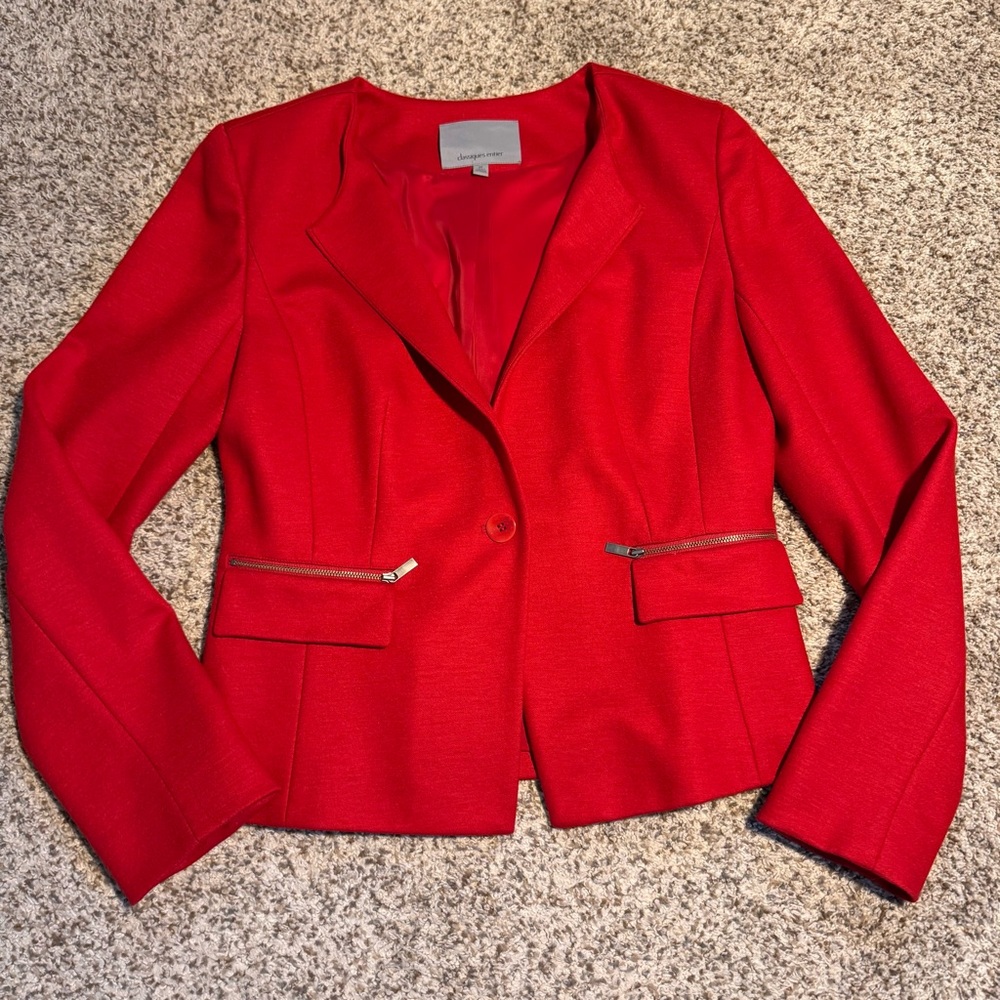 Classique Entier Red Women's Blazer - 10